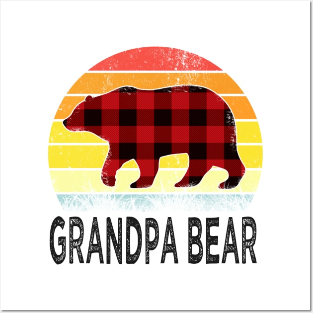 fathers day grandpa bear Wall Art by Bagshaw Gravity